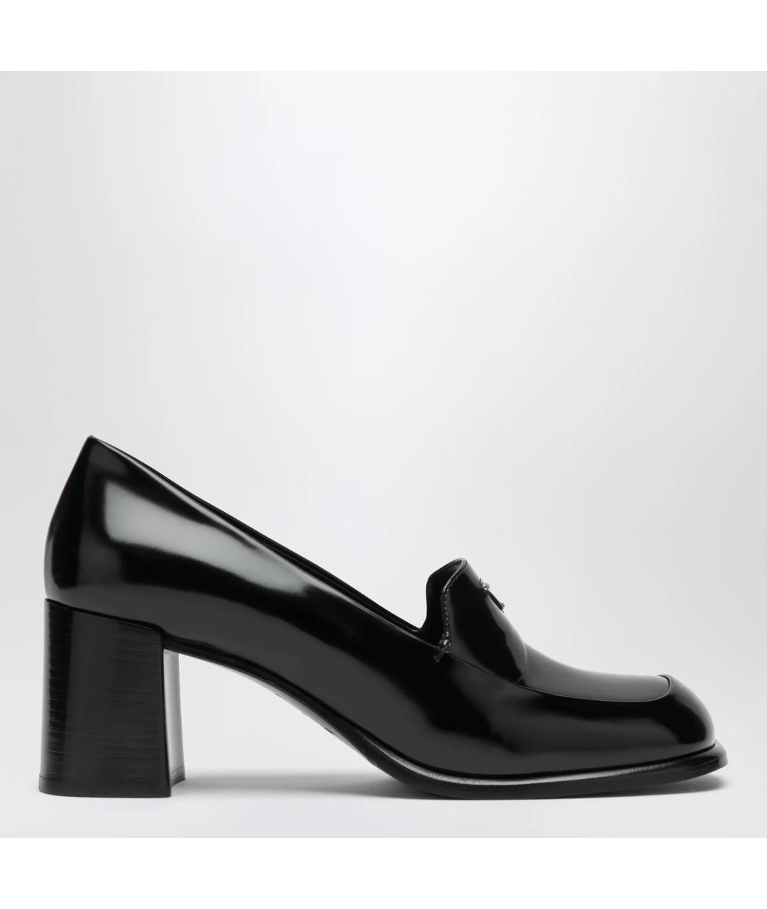PRADA Черные кожаные лоферы, фото 3