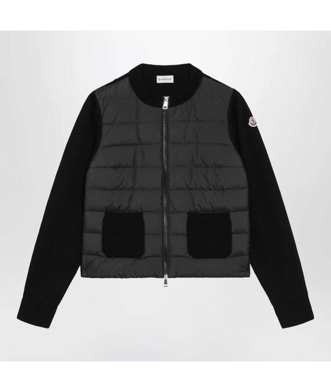 MONCLER Черная шерстяная куртка, фото 3