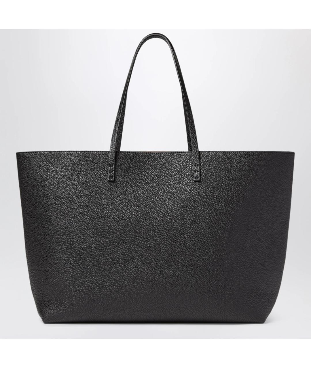 FENDI Черная кожаная сумка тоут, фото 3