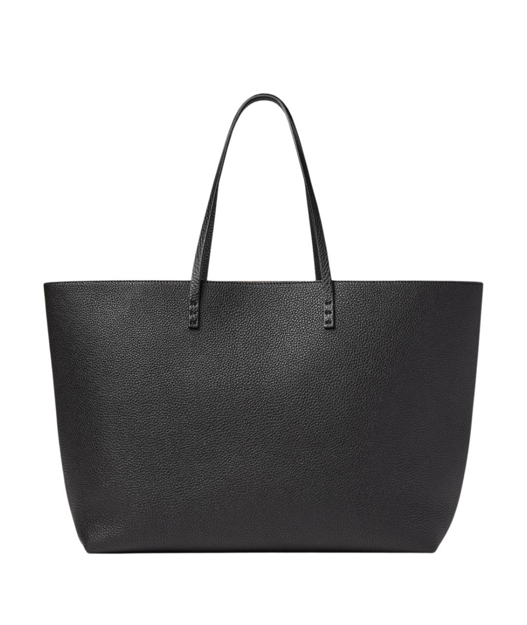 FENDI Черная кожаная сумка тоут, фото 1