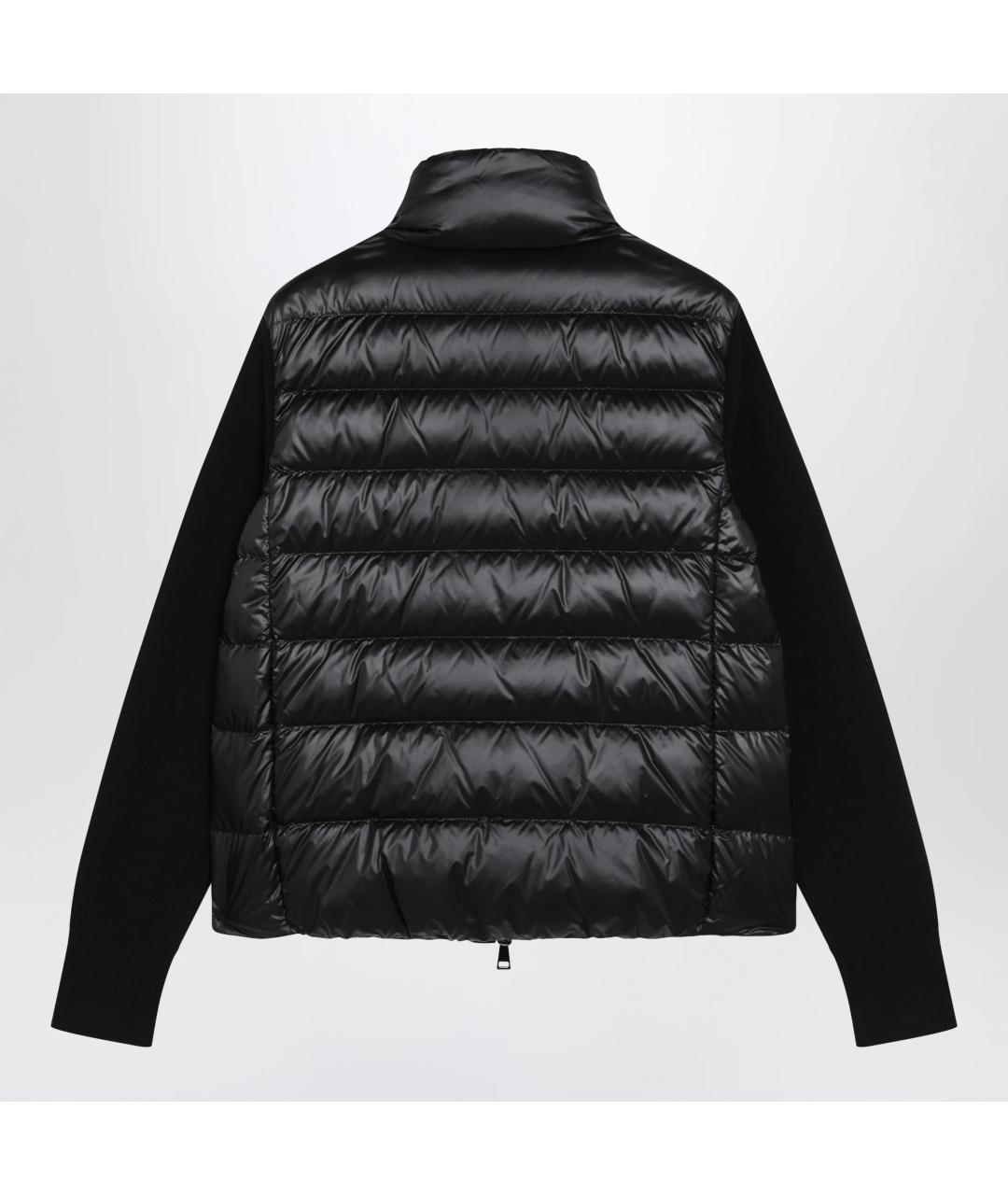 MONCLER Черная полиэстеровая куртка, фото 2
