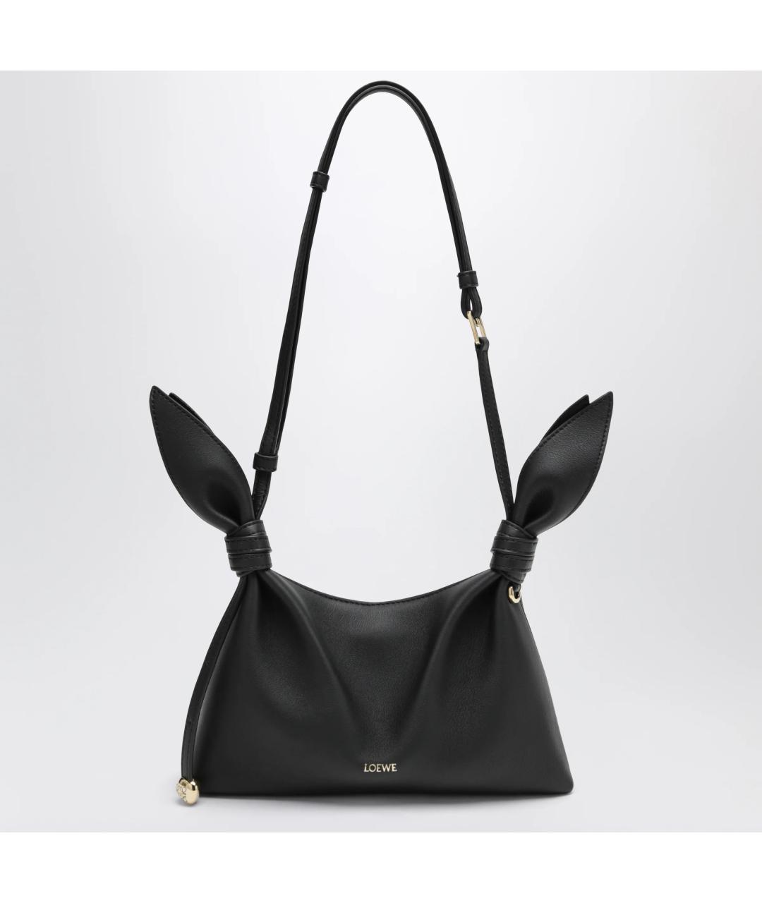 LOEWE Черная кожаная сумка через плечо, фото 3