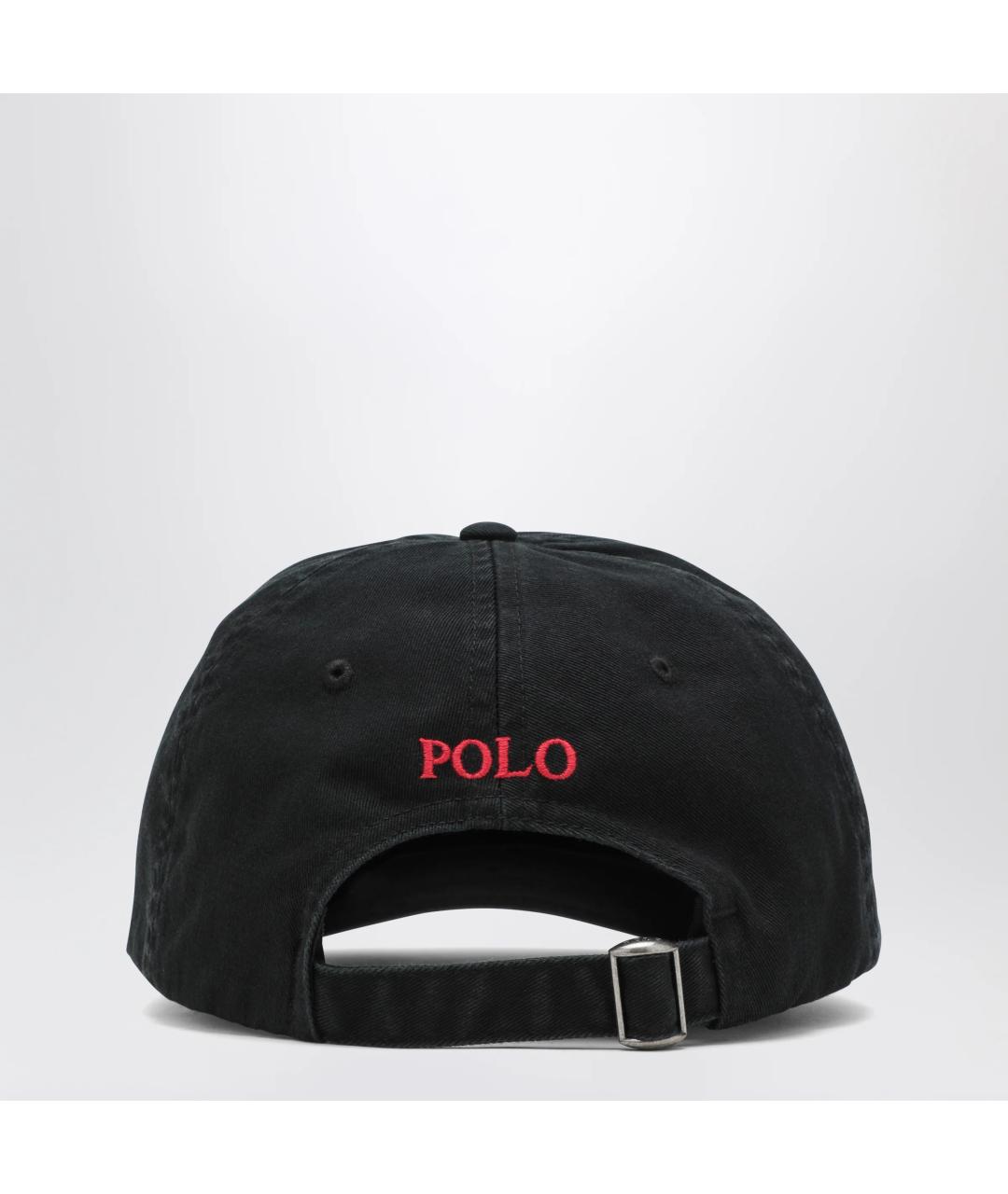 POLO RALPH LAUREN Черная хлопковая шапка, фото 2