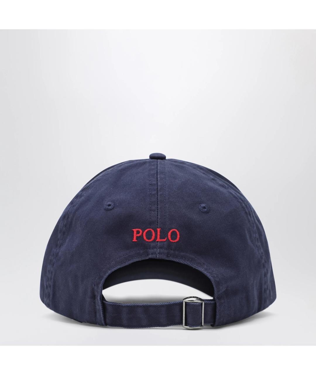 POLO RALPH LAUREN Синяя хлопковая кепка/бейсболка, фото 2