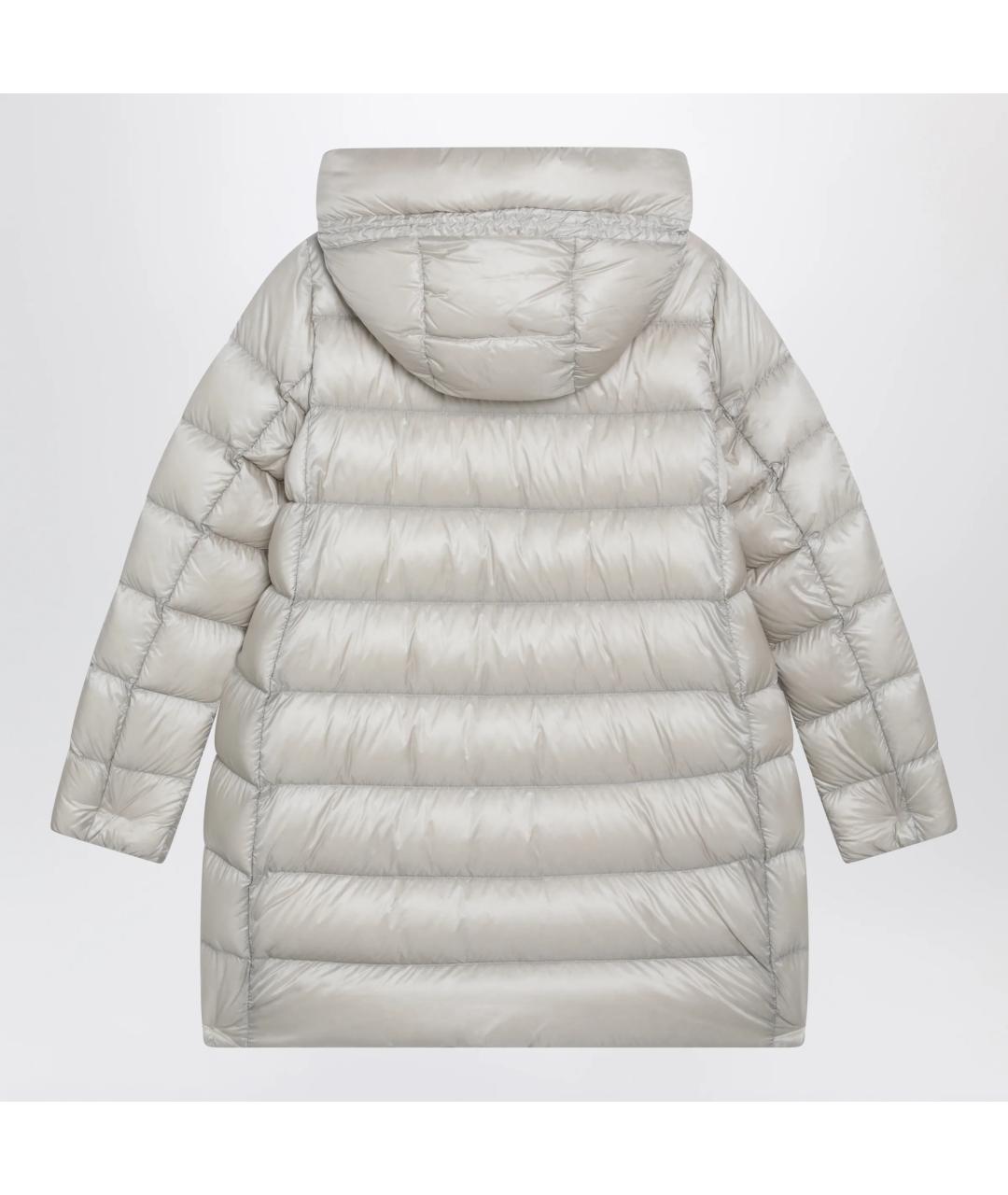 MONCLER Бежевый полиамидовый пуховик, фото 2