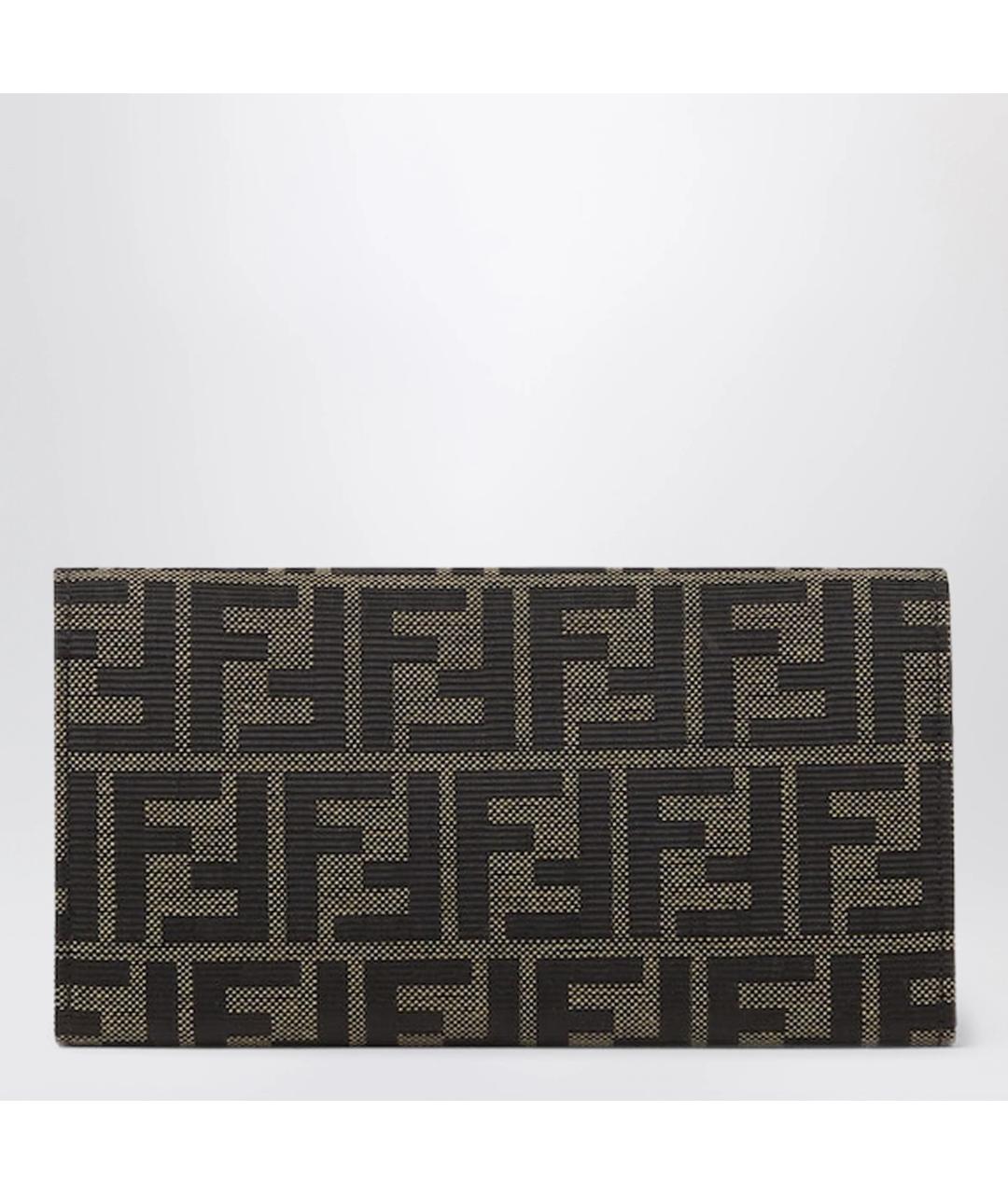 FENDI Коричневая тканевая сумка через плечо, фото 2