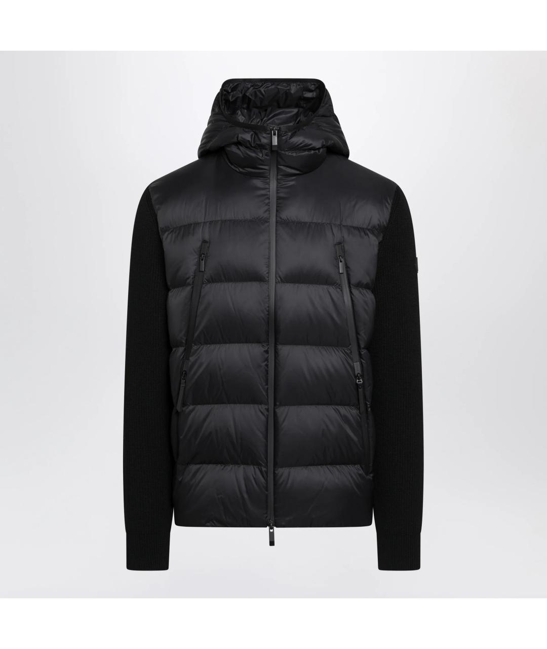 MONCLER Черный шерстяной кардиган, фото 3