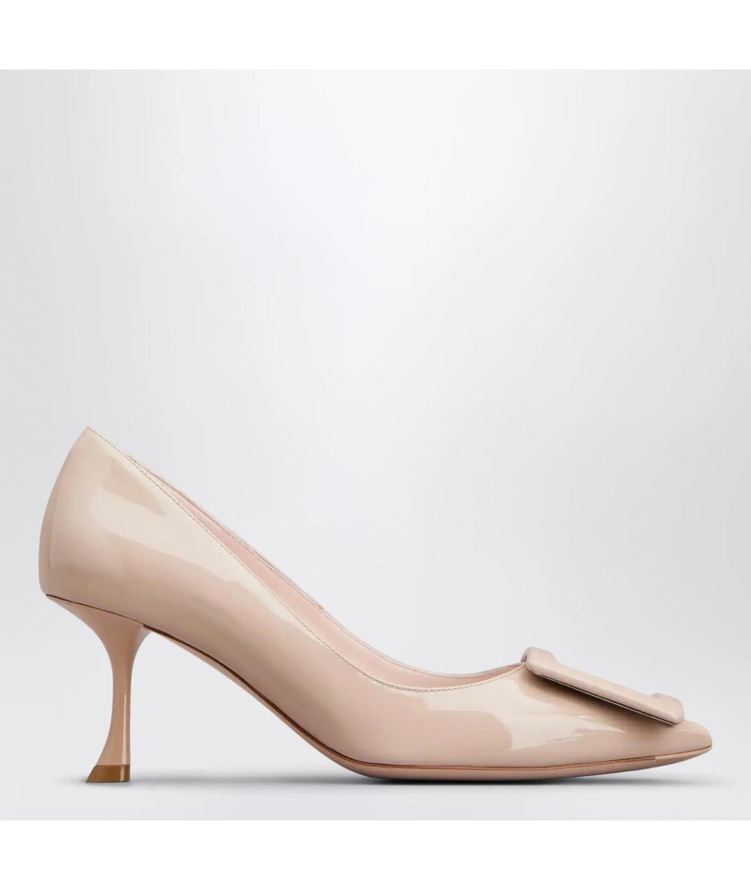 ROGER VIVIER Розовые туфли из лакированной кожи, фото 3