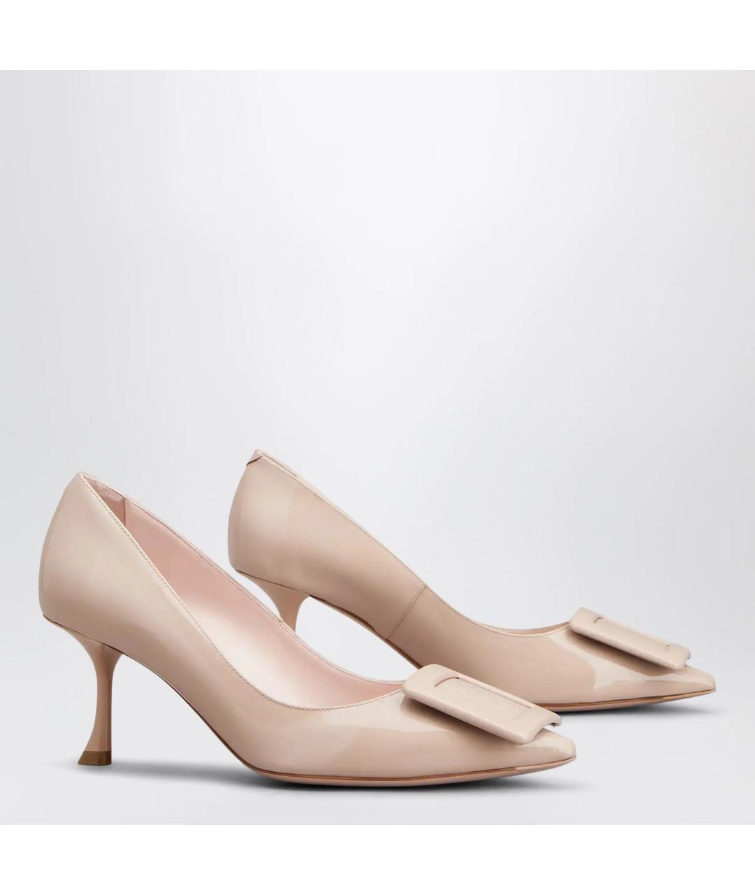 ROGER VIVIER Розовые туфли из лакированной кожи, фото 2
