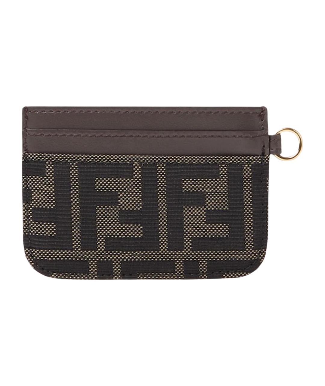 FENDI Коричневый кардхолдер, фото 1