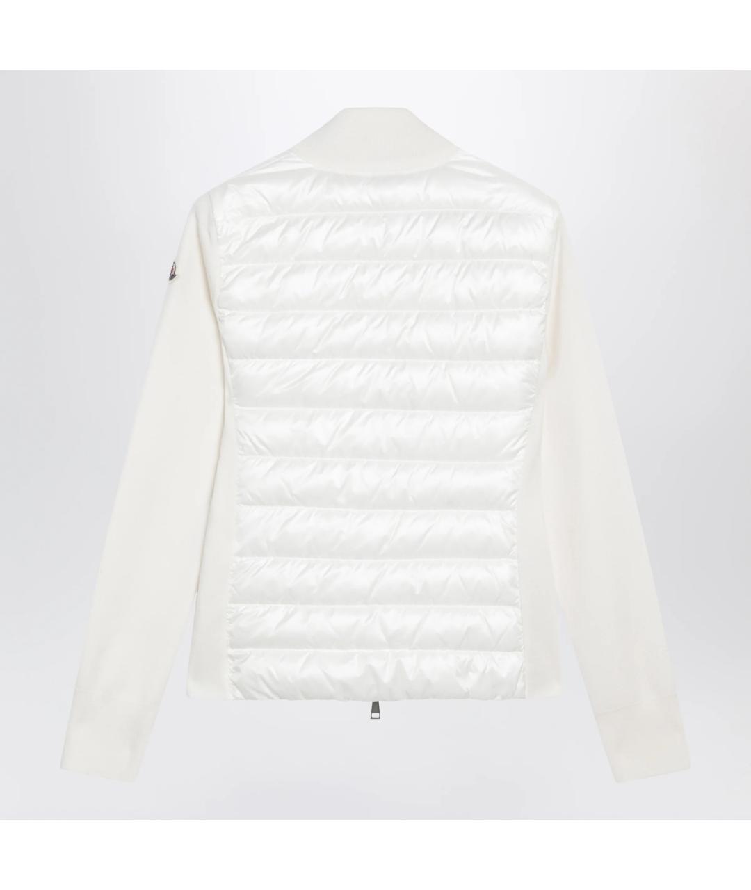 MONCLER Белый шерстяной кардиган, фото 2
