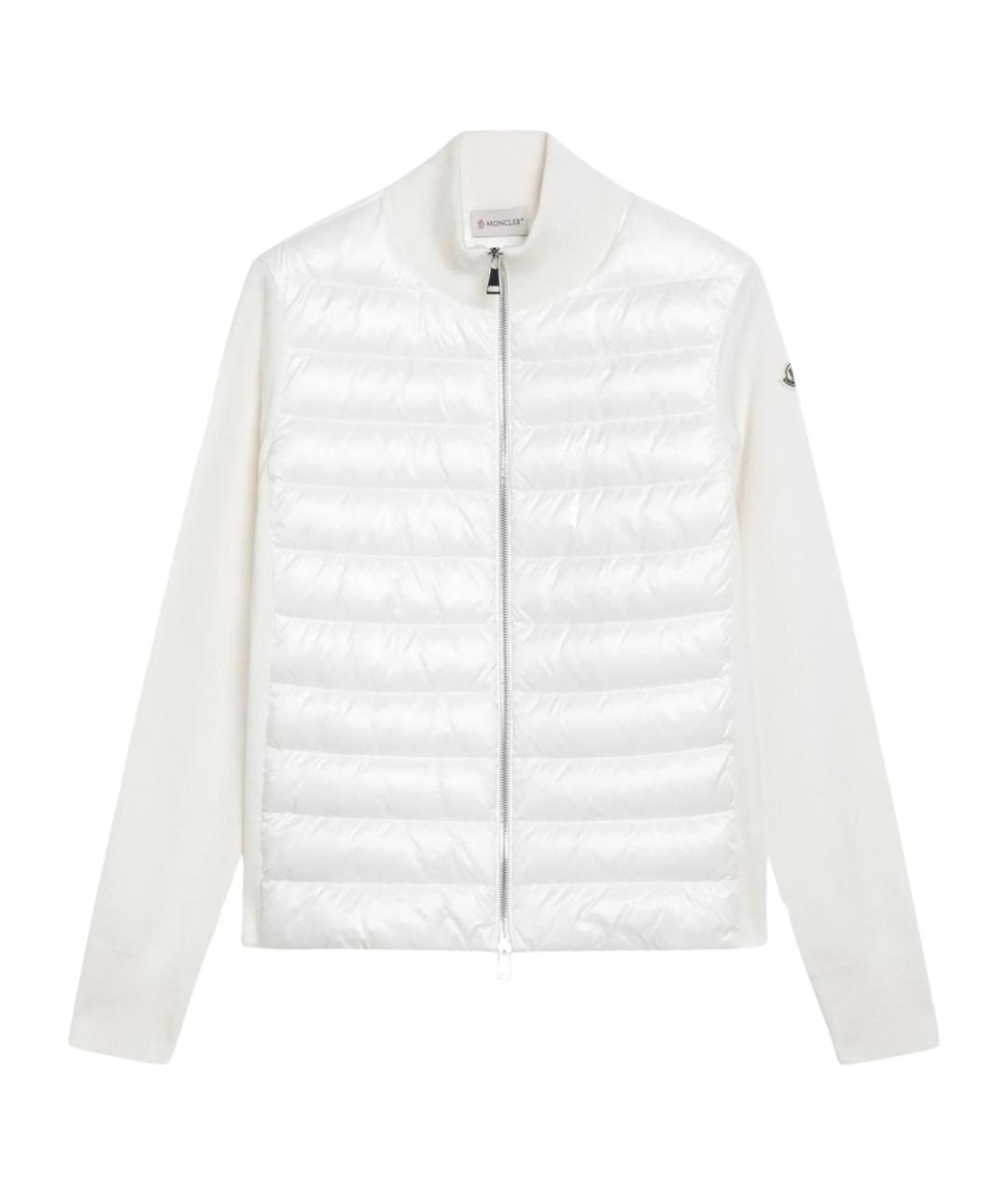 MONCLER Белый шерстяной кардиган, фото 1