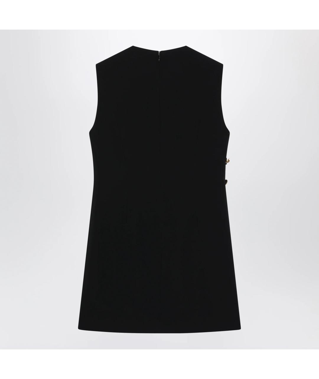 VERSACE Черное вискозное платье, фото 2