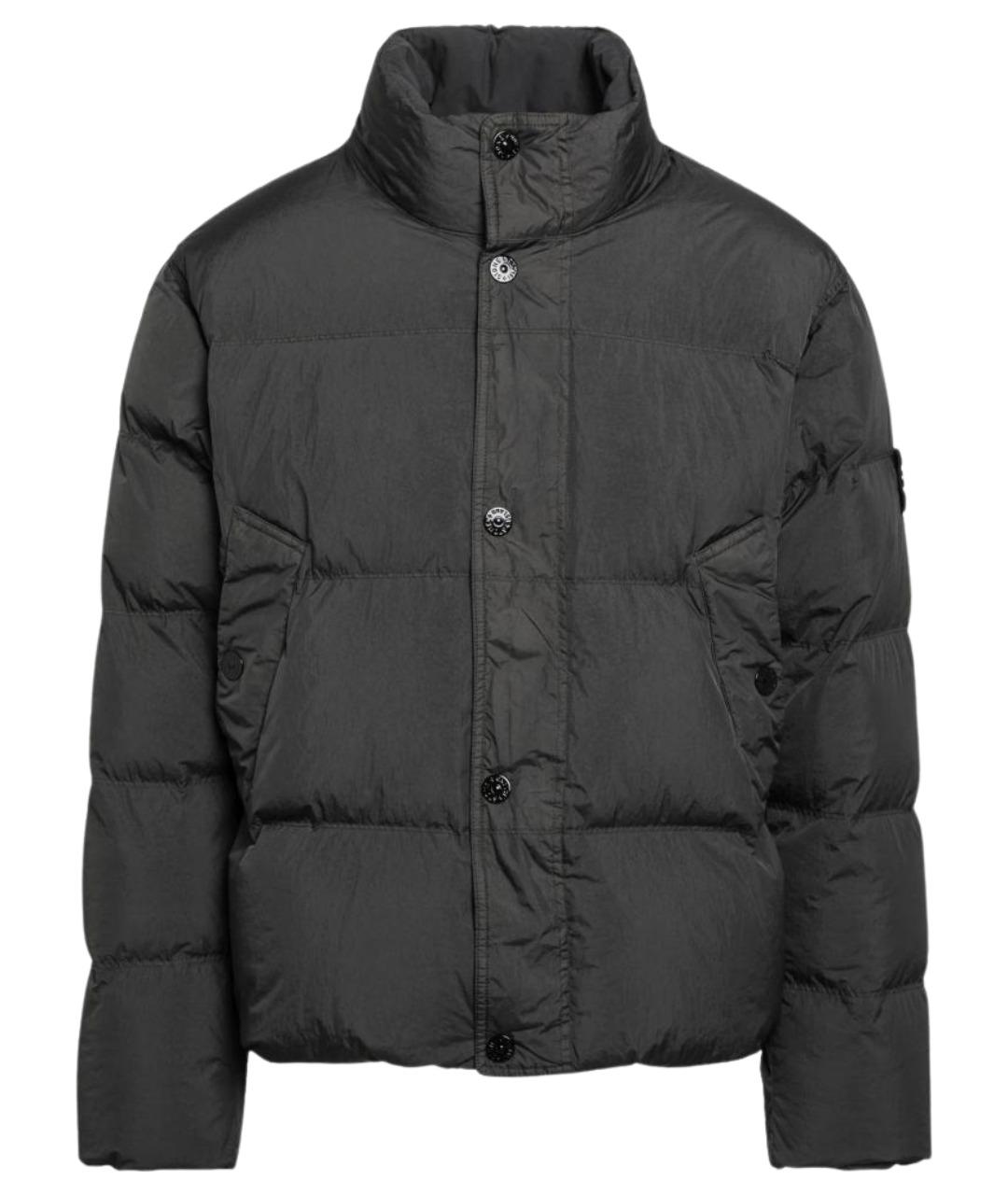 STONE ISLAND Серая полиамидовая куртка, фото 1