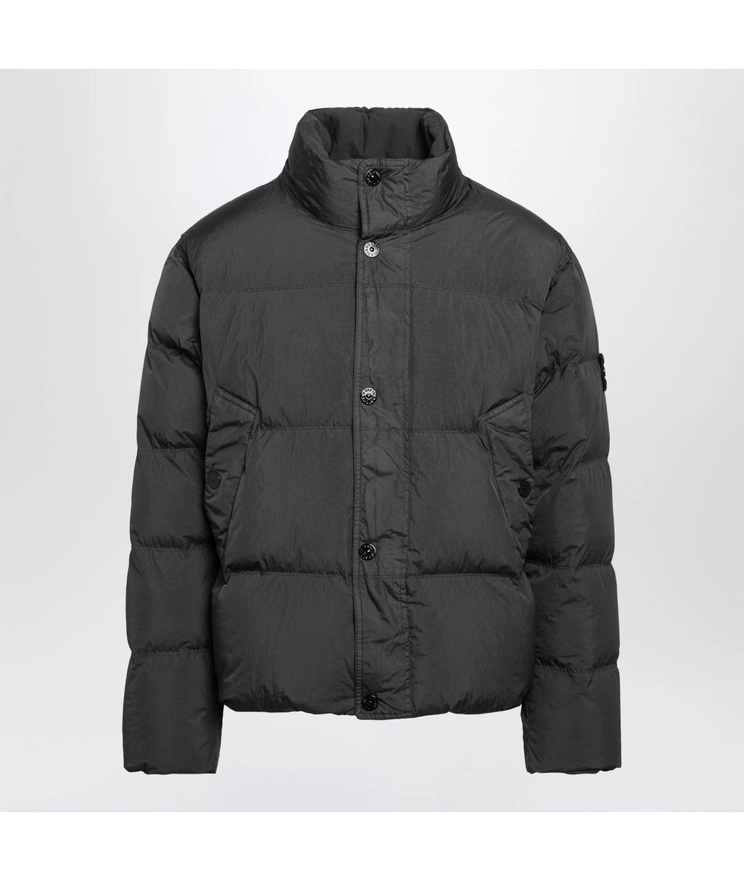STONE ISLAND Серая полиамидовая куртка, фото 3