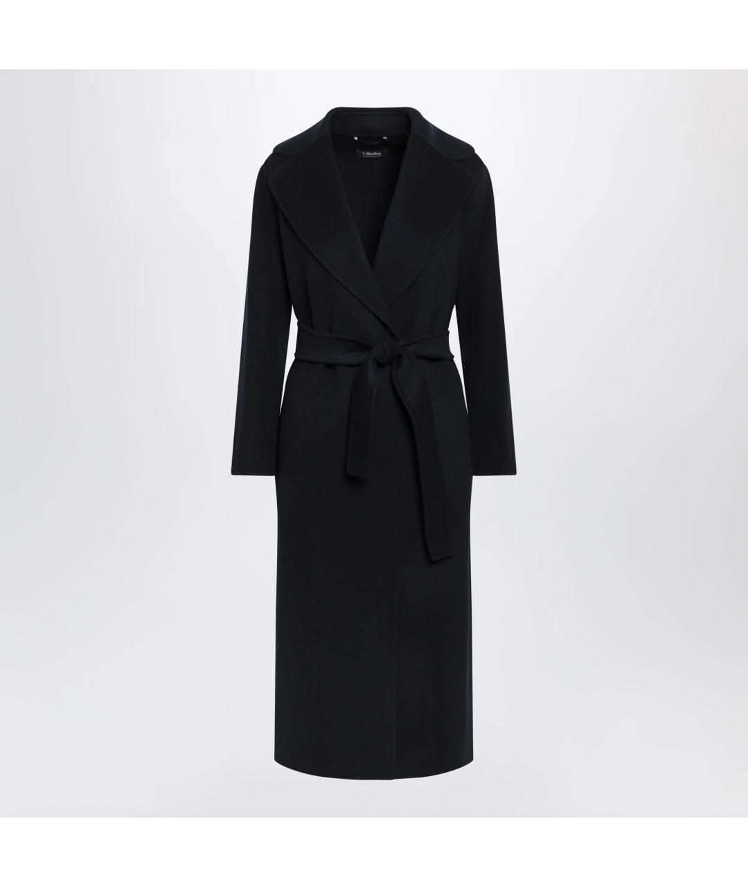 'S MAX MARA Синее шерстяное пальто, фото 3