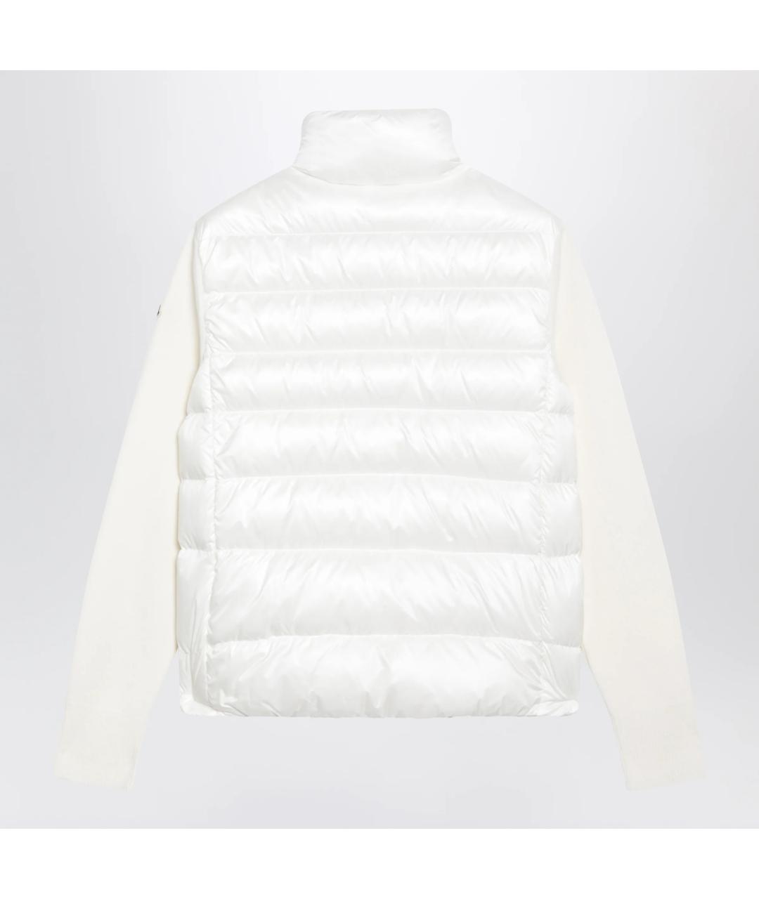 MONCLER Белая полиэстеровая куртка, фото 2