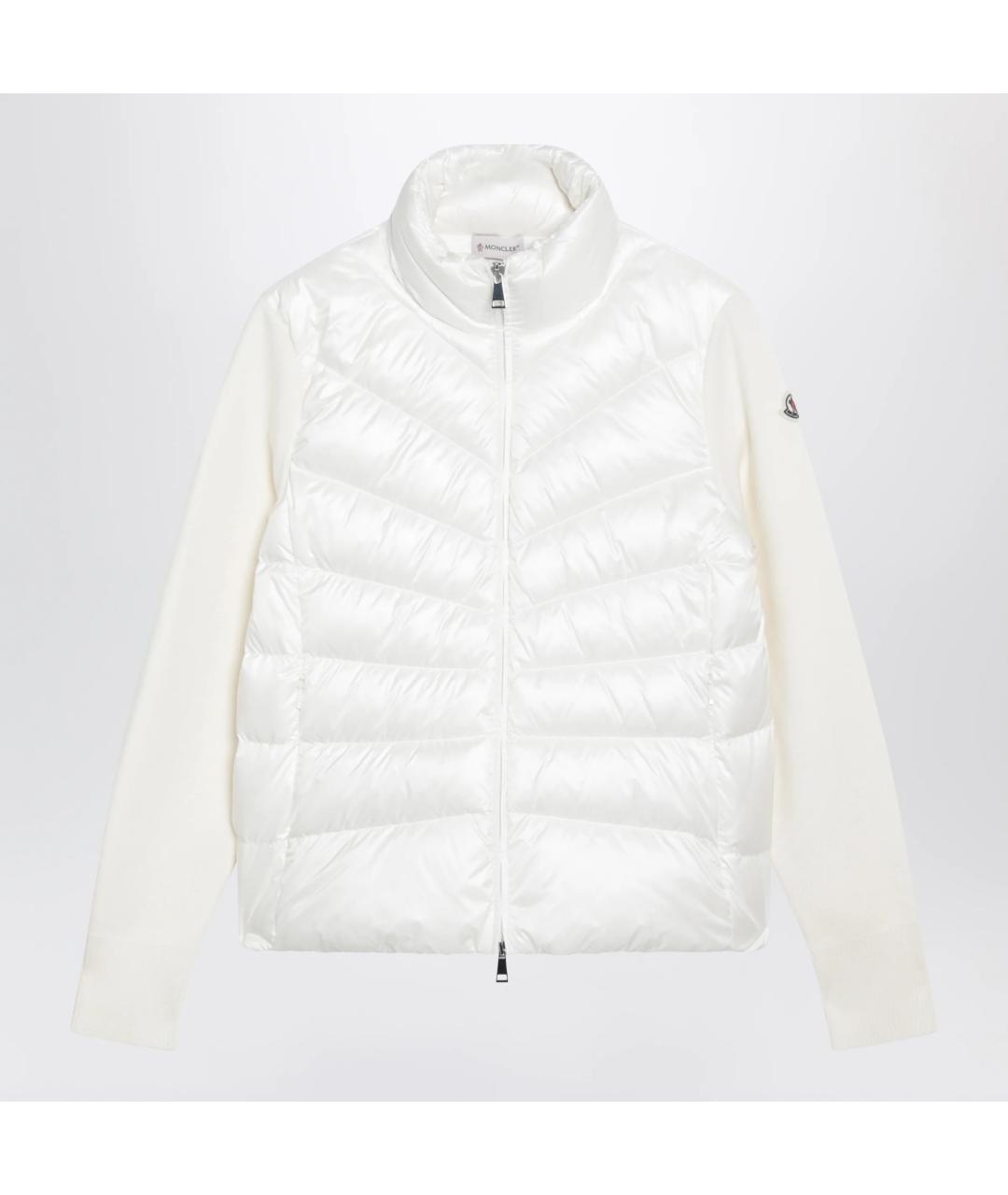 MONCLER Белая полиэстеровая куртка, фото 3