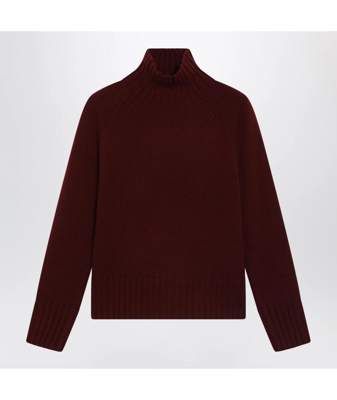 'S MAX MARA Бордовый шерстяной джемпер / свитер, фото 3