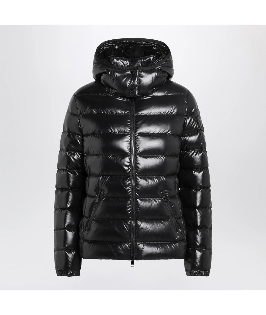MONCLER Черный полиамидовый пуховик, фото 3