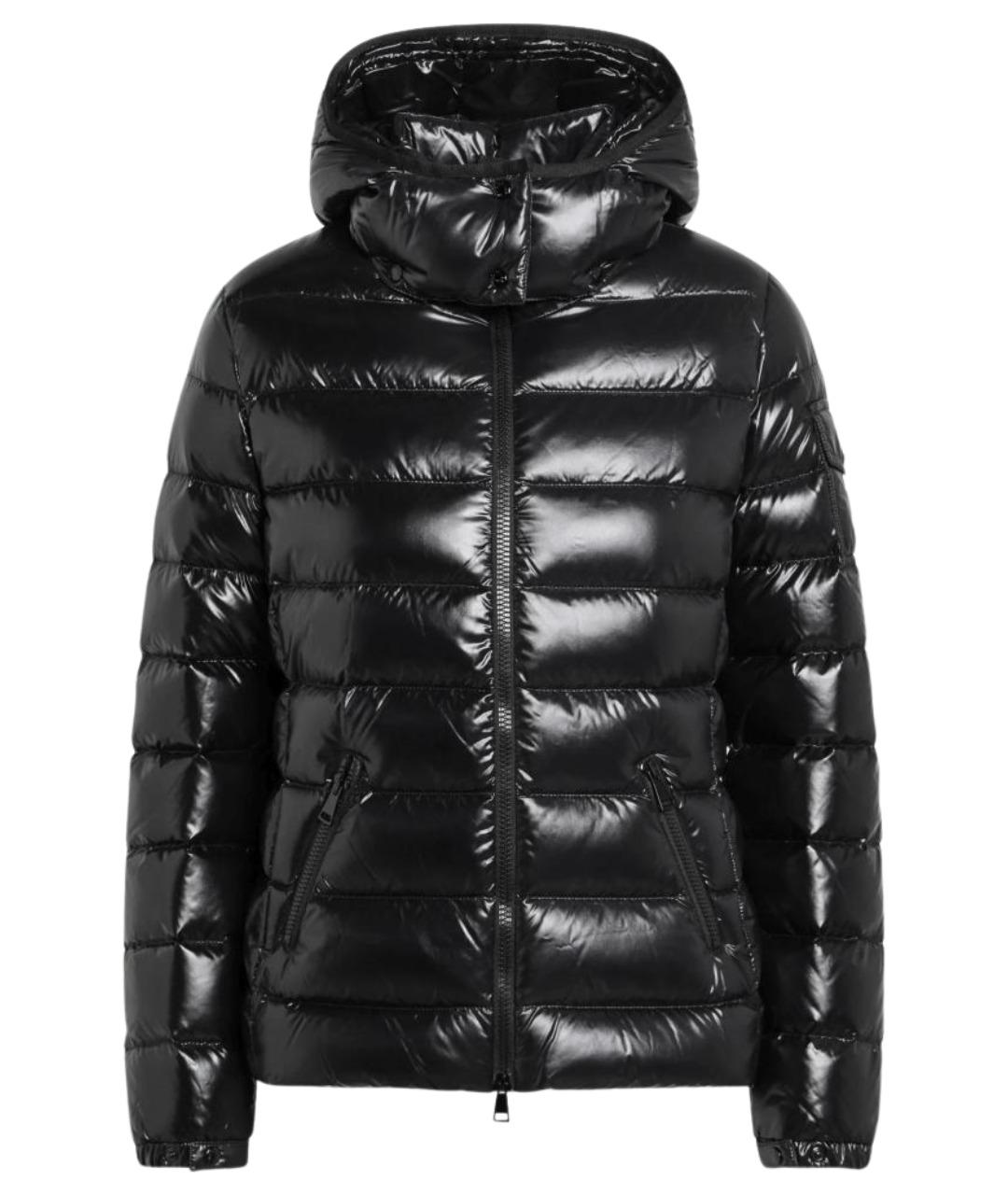 MONCLER Черный полиамидовый пуховик, фото 1