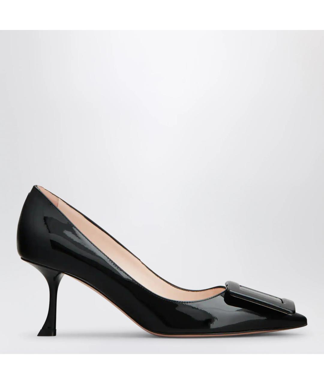 ROGER VIVIER Черные кожаные туфли, фото 3