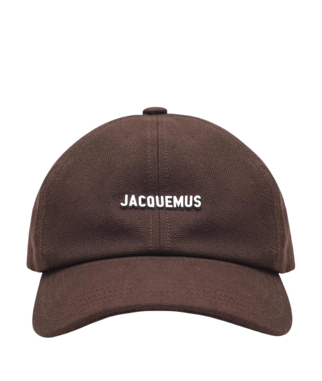 JACQUEMUS Коричневая хлопковая шапка, фото 1