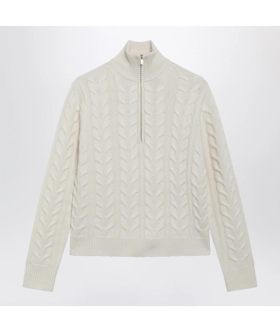 MAX MARA Белый кашемировый джемпер / свитер, фото 3