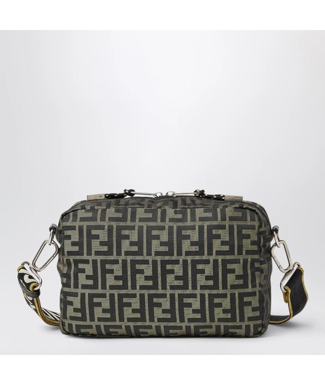 FENDI Коричневая тканевая сумка на плечо, фото 2