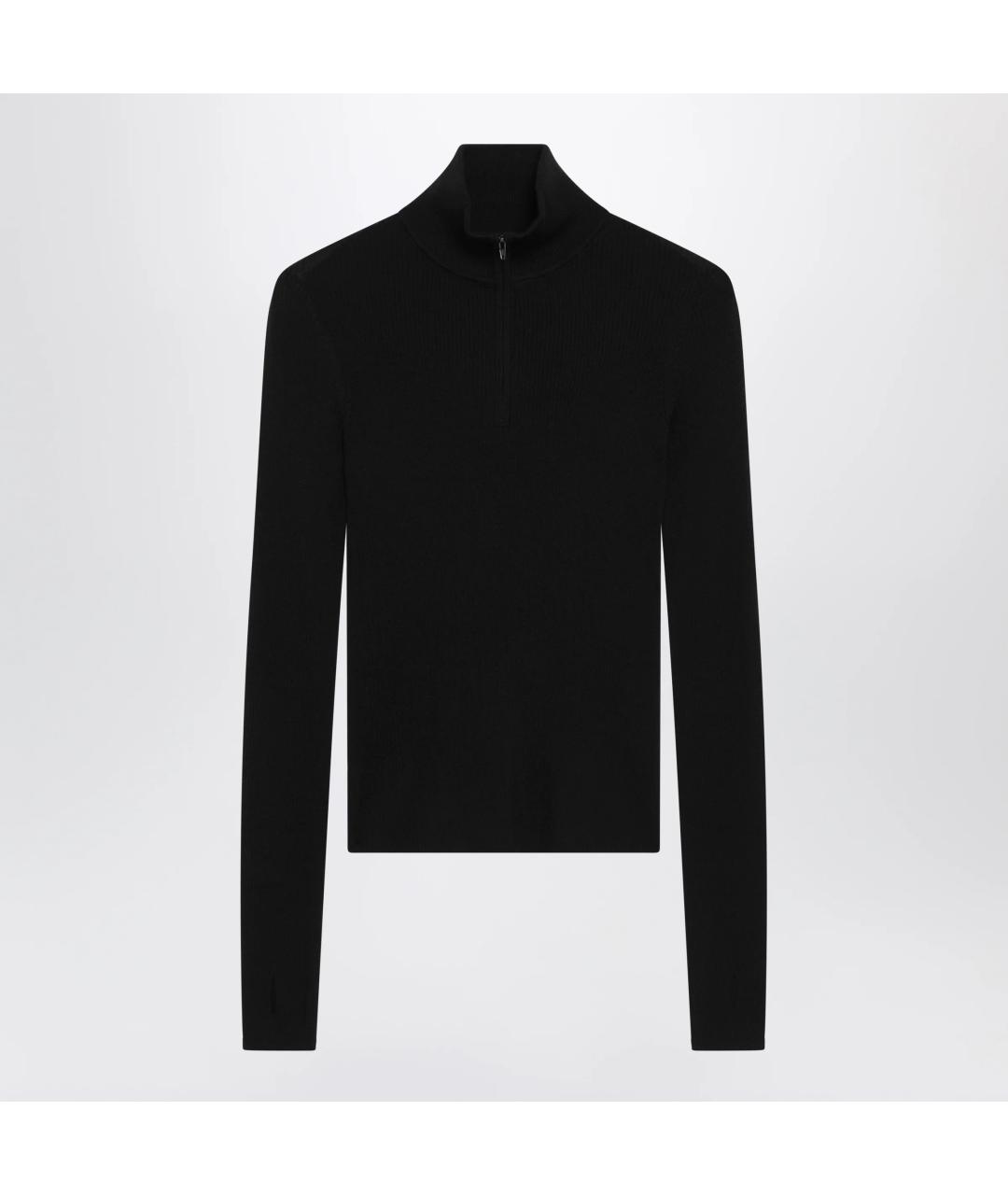 THE FRANKIE SHOP Черный шерстяной джемпер / свитер, фото 3