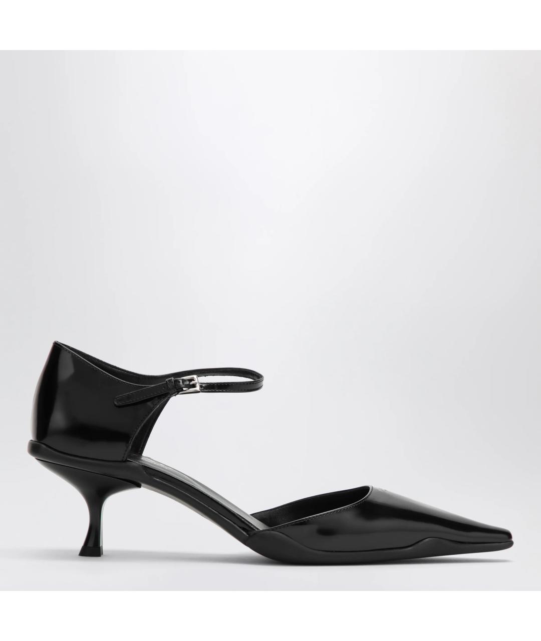 PRADA Черные кожаные туфли, фото 3