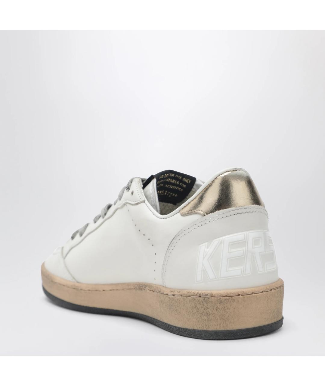 GOLDEN GOOSE Белые кожаные кеды, фото 2