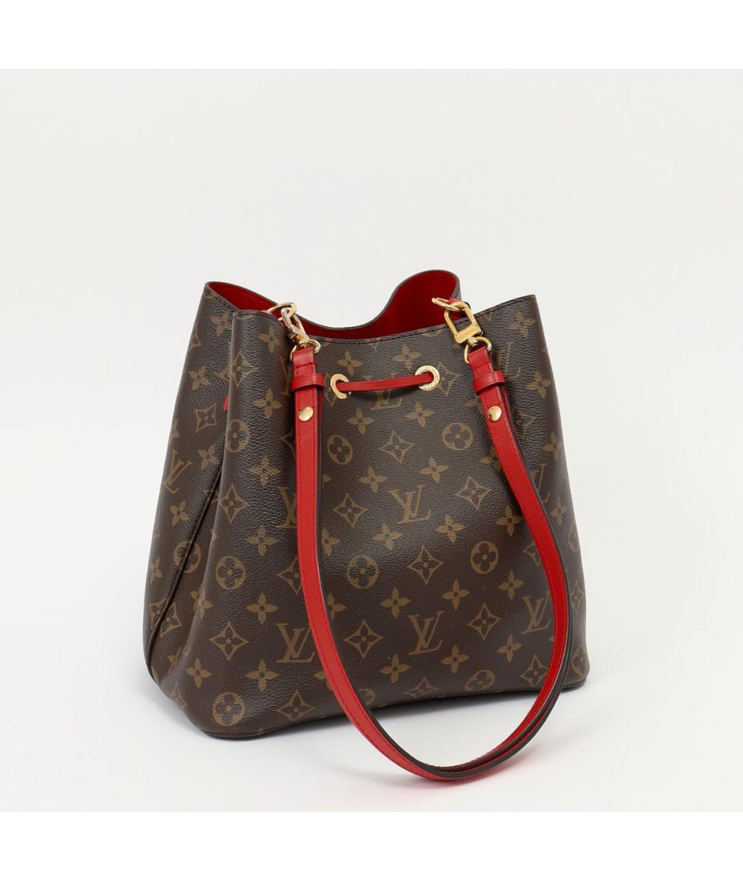 LOUIS VUITTON Коричневая сумка через плечо из канвы, фото 3