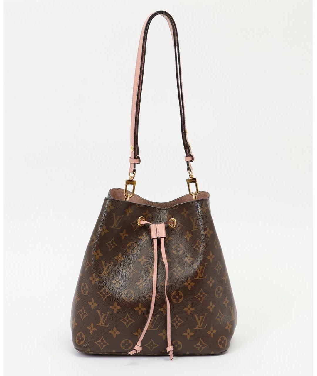 LOUIS VUITTON Коричневая сумка через плечо из канвы, фото 5