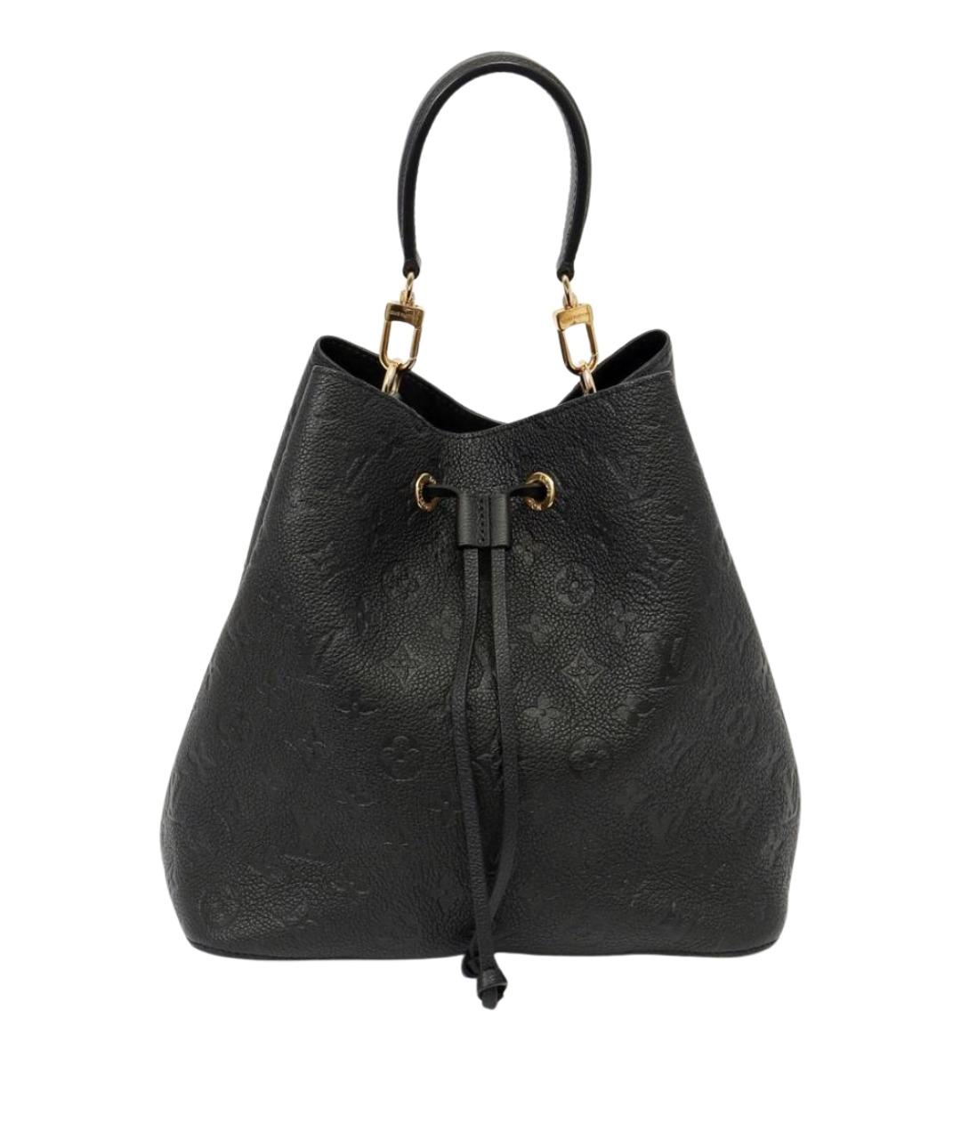 LOUIS VUITTON Черная кожаная сумка через плечо, фото 1
