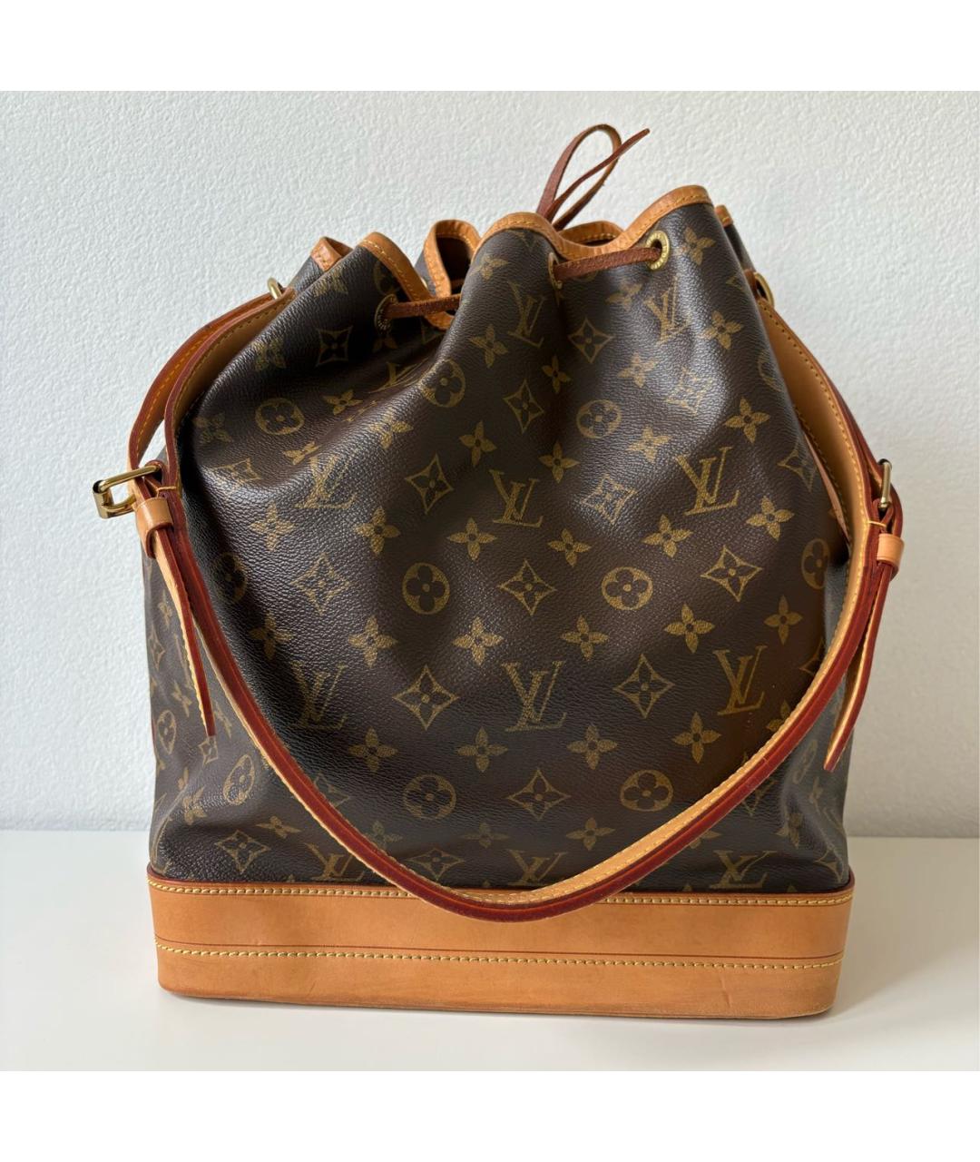 LOUIS VUITTON Коричневая сумка через плечо из канвы, фото 3