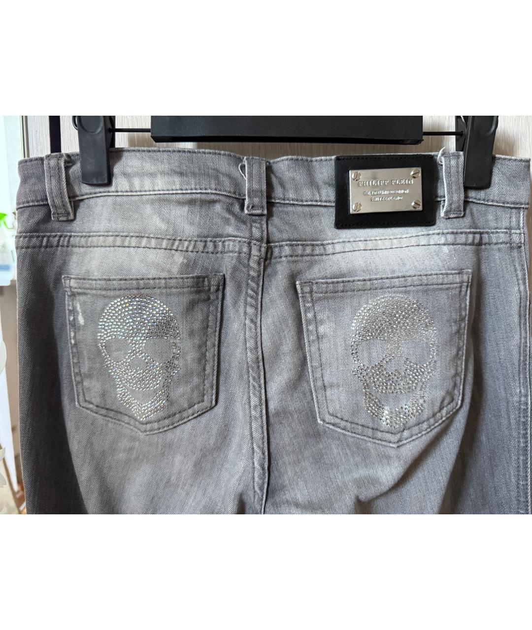 PHILIPP PLEIN Серые детские джинсы, фото 3