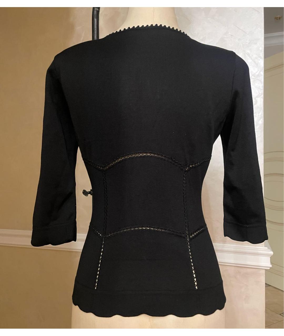 CHRISTIAN DIOR Черный шелковый кардиган, фото 2