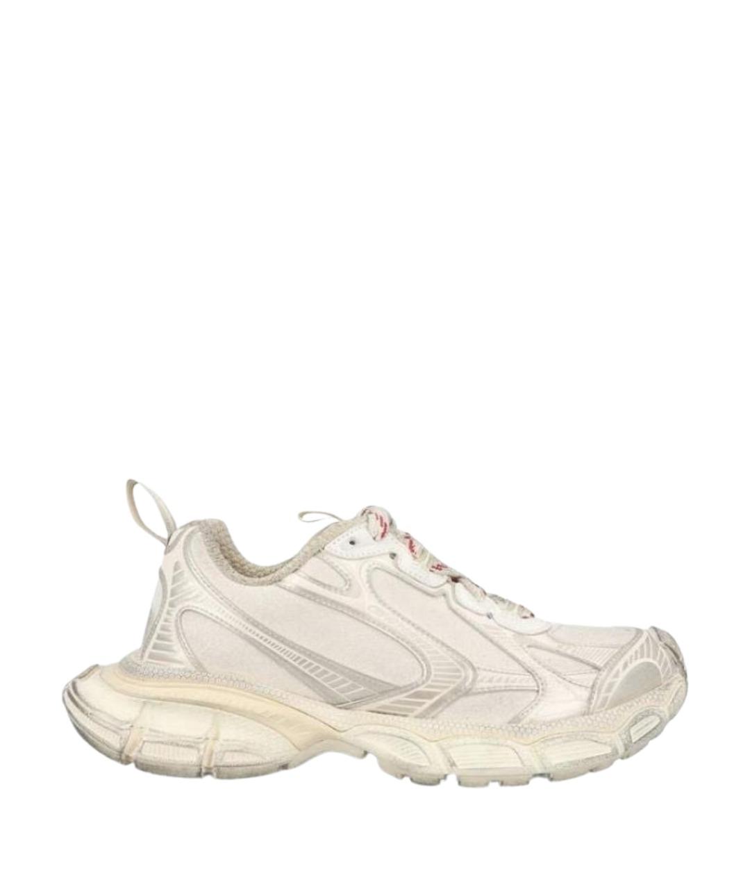 BALENCIAGA Бежевые текстильные кроссовки, фото 1