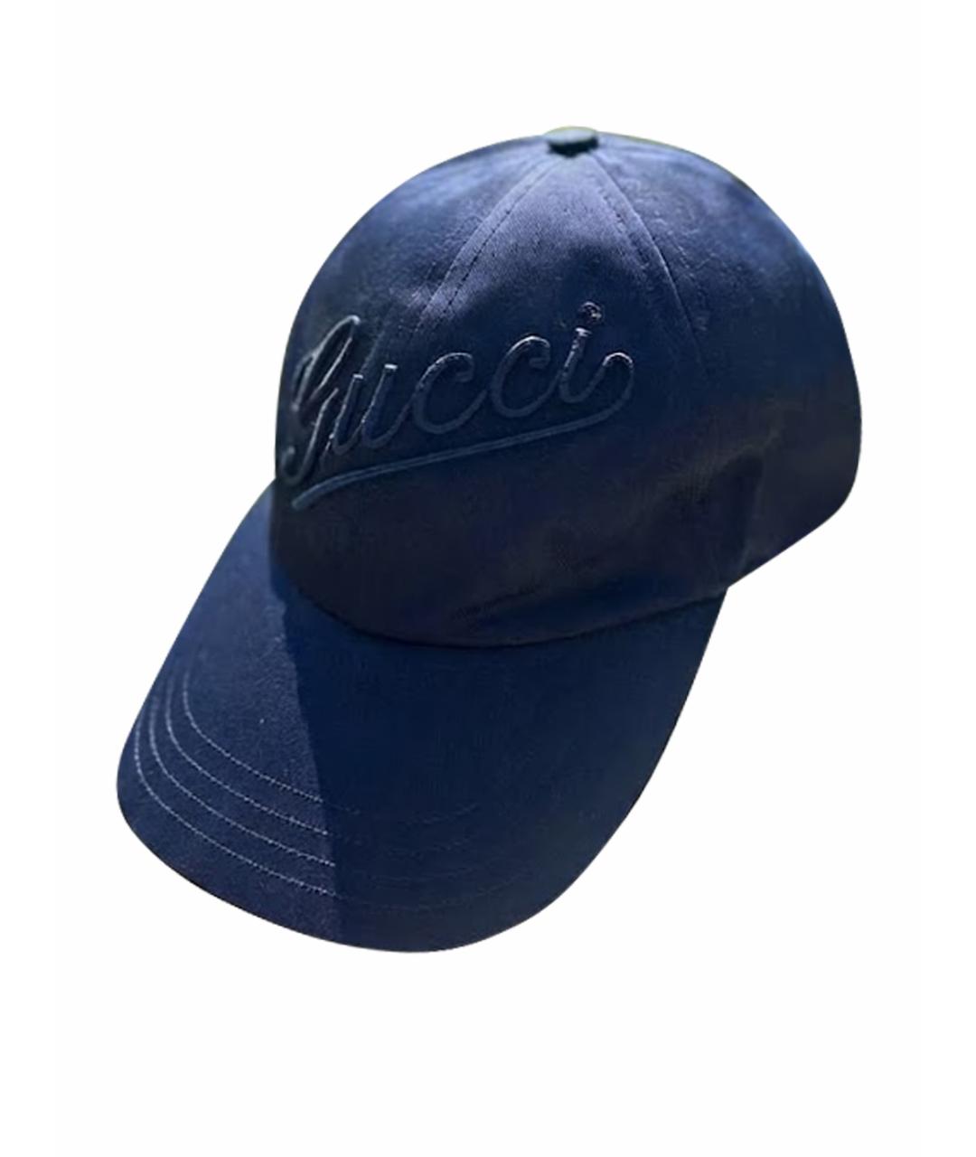 GUCCI Темно-синяя кепка, фото 1
