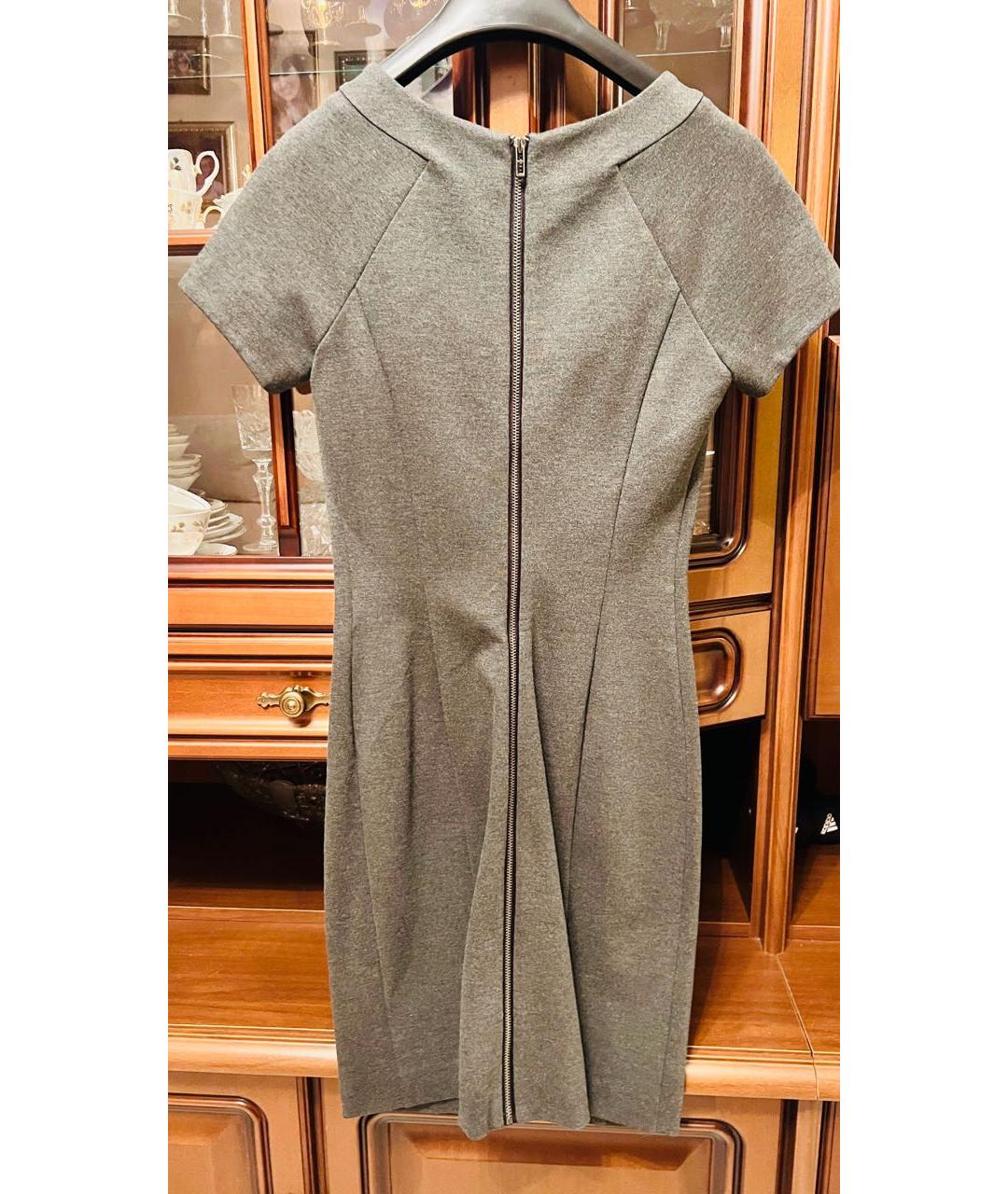 ARMANI EXCHANGE Антрацитовое вискозное коктейльное платье, фото 2