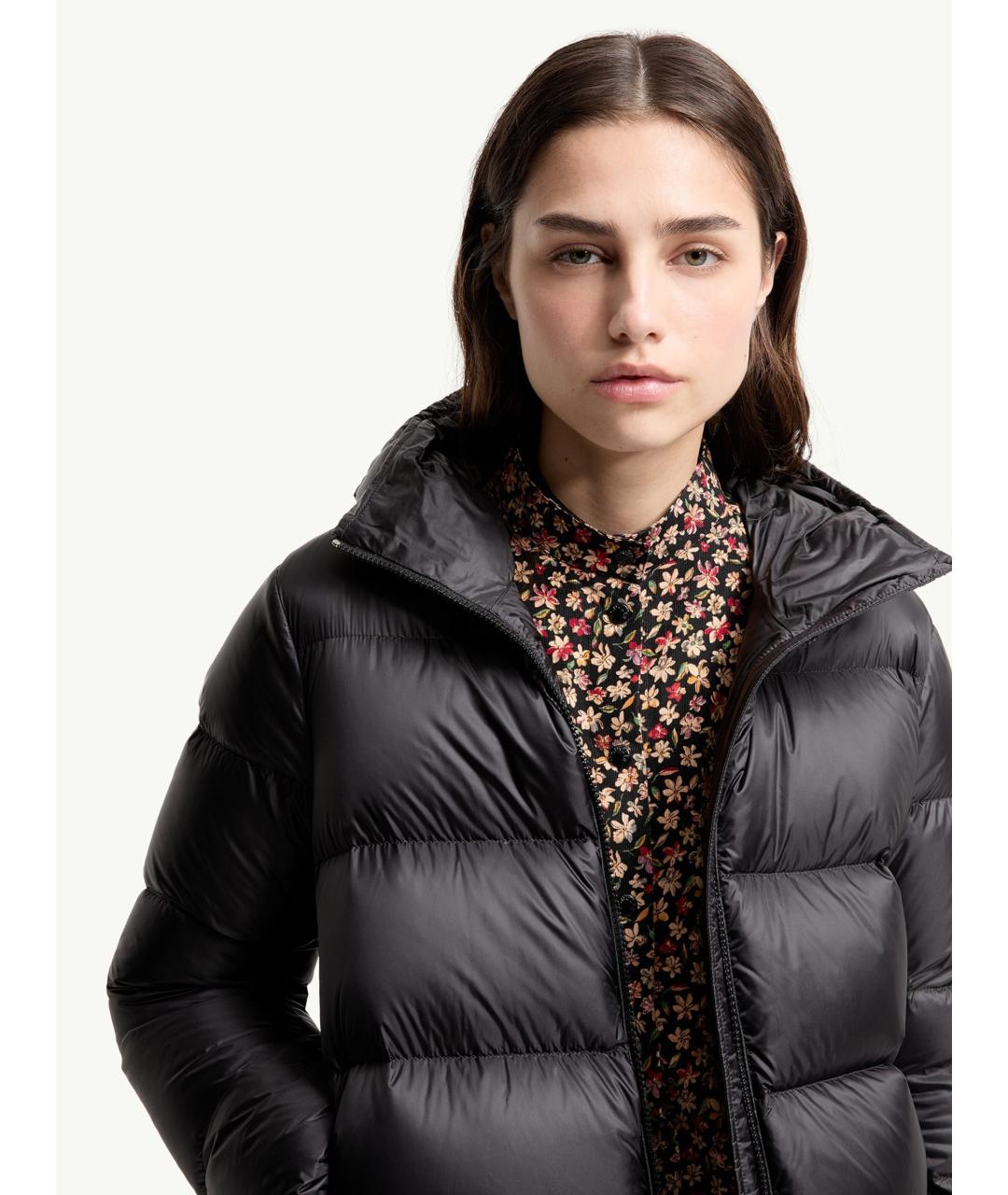 MONCLER Черная полиамидовая куртка, фото 5