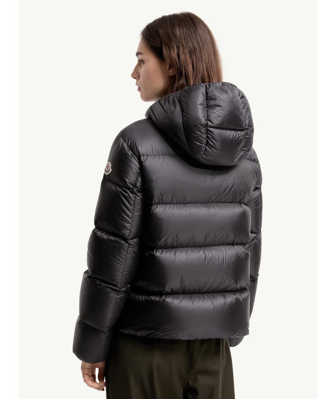 MONCLER Черная полиамидовая куртка, фото 4