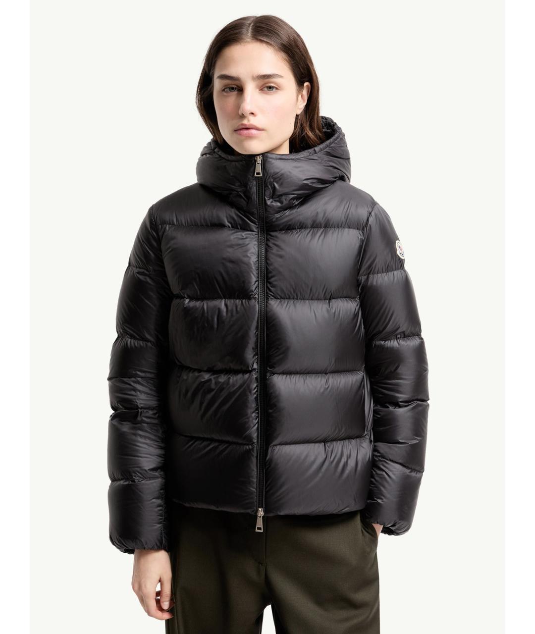 MONCLER Черная полиамидовая куртка, фото 3