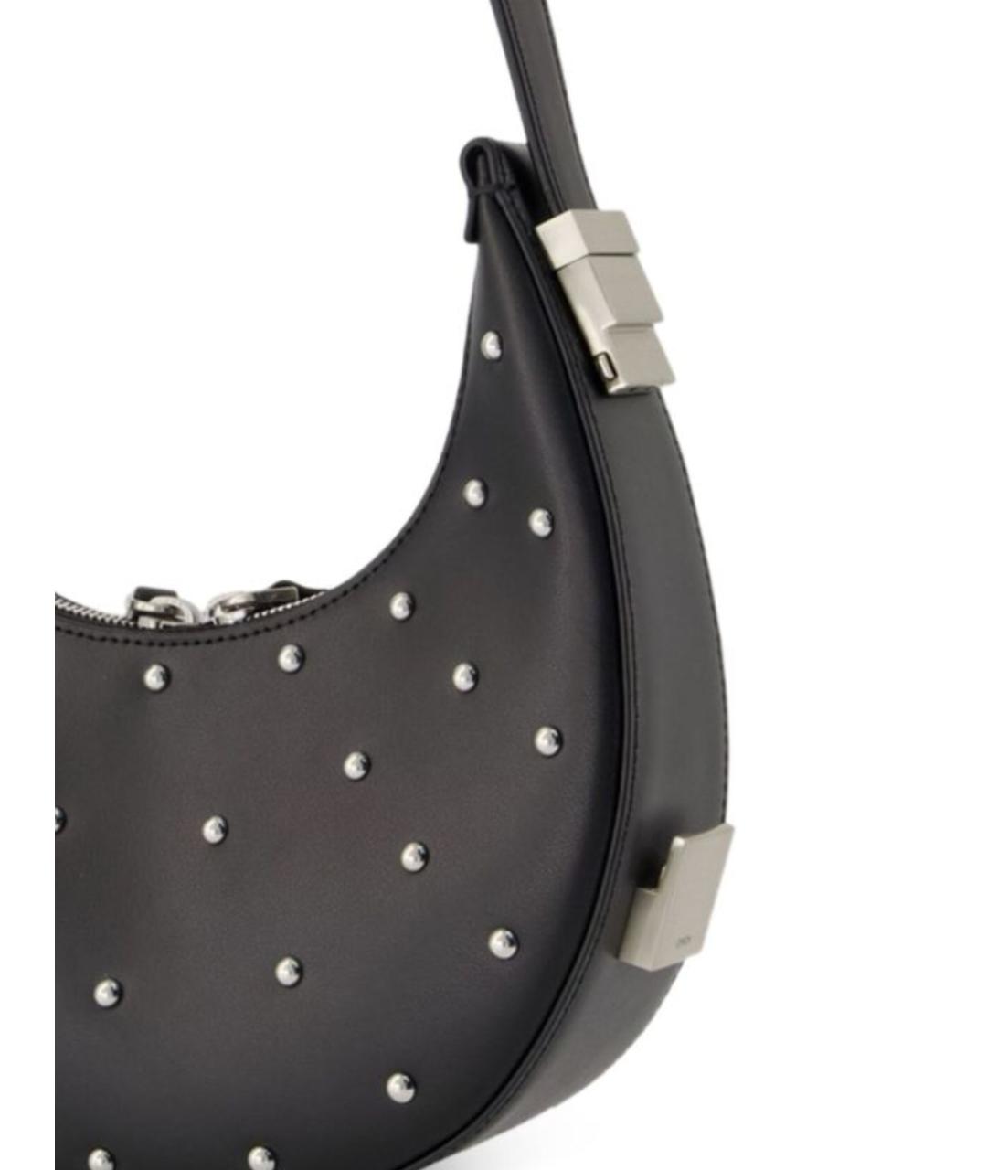 OSOI Черная кожаная сумка через плечо, фото 4