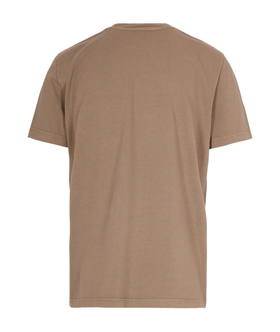 A.P.C. Бежевая хлопковая футболка, фото 3
