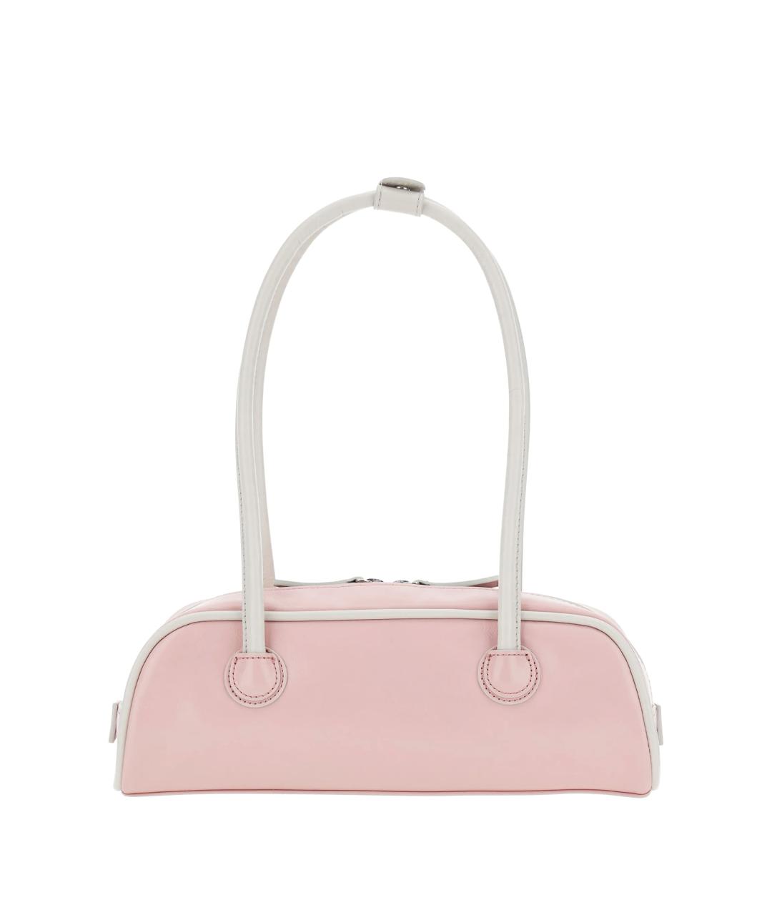 MARGESHERWOOD Розовая кожаная сумка через плечо, фото 3