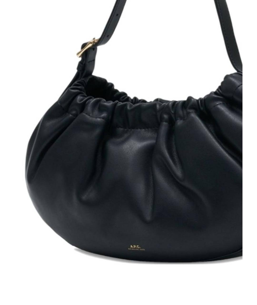 A.P.C. Черная сумка через плечо из искусственной кожи, фото 3