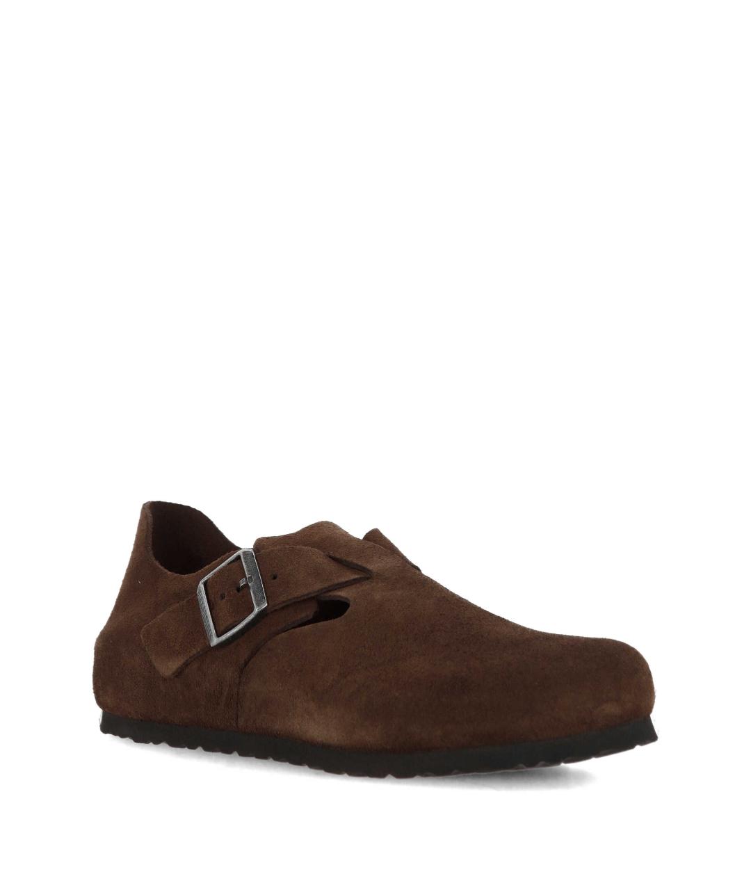 BIRKENSTOCK Коричневые замшевые сандалии, фото 2