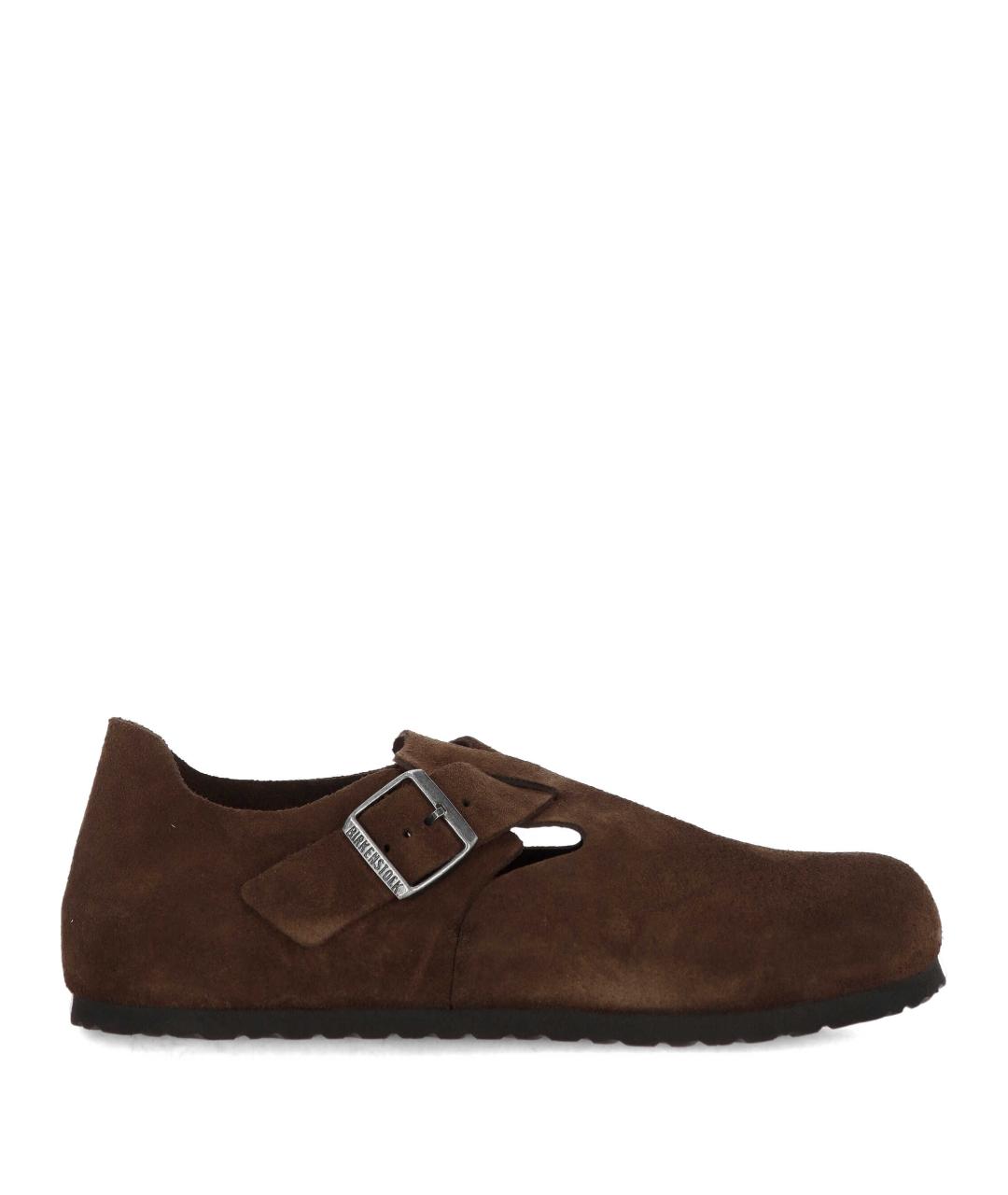 BIRKENSTOCK Коричневые замшевые сандалии, фото 1